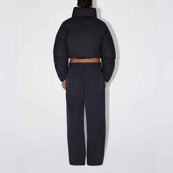 KHY by Kylie Jenner, New With Tags, Black Cropped Puffer Jacket, Size L - Picture 6 of 6